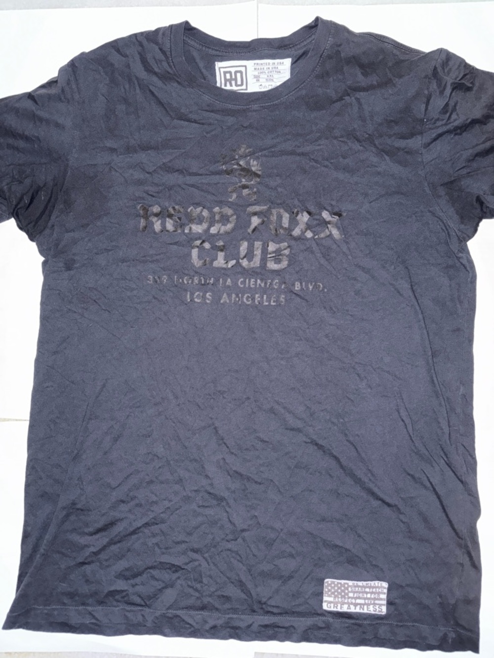 Redd Foxx Club LA Graphic Tee Black XXL RO Streetwear The Boss Is Back